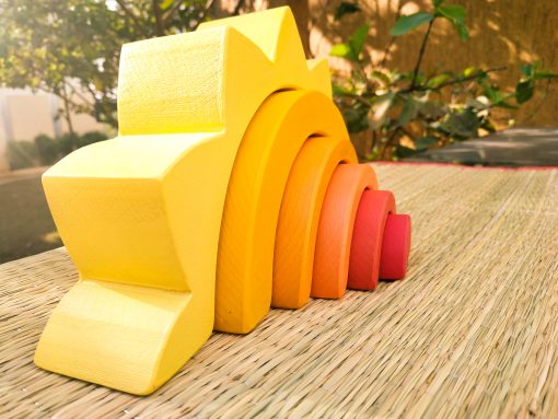 wooden sun stacker