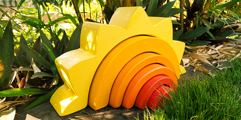 wooden stacker toy in india