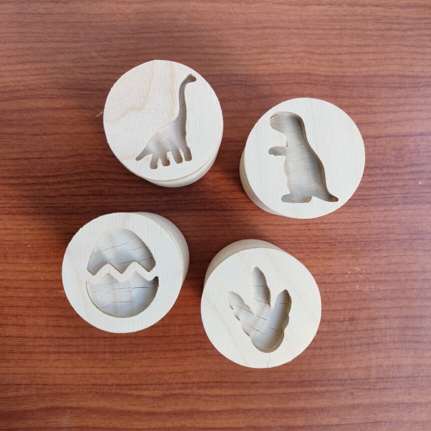 Wooden PlayDough Stamps’ Wooden Stamps Endowtoys