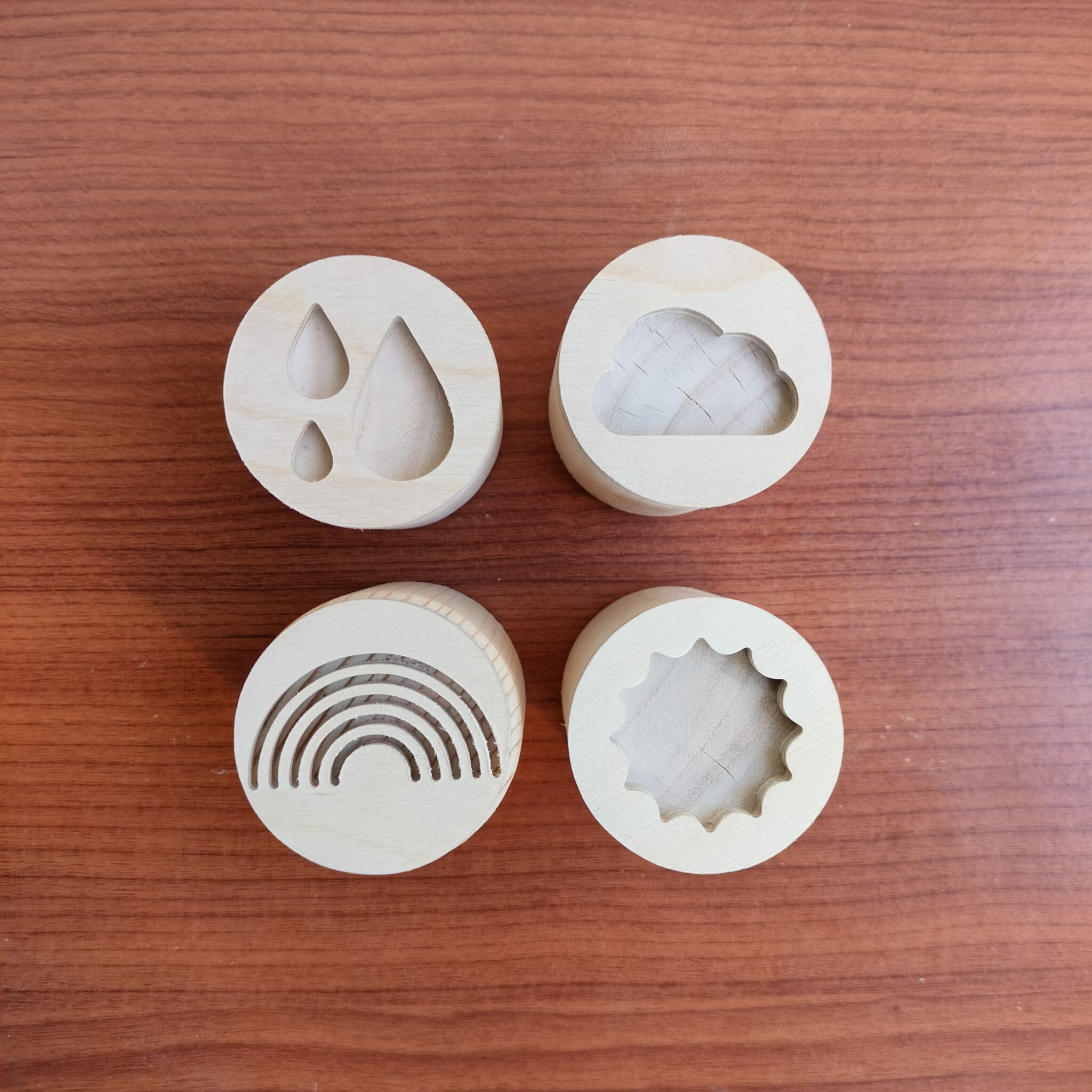 Wooden PlayDough Stamps’ Wooden Stamps Endowtoys