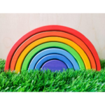 Defective 7 Piece Rainbow Stacker