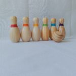 Wooden Bowling Set for Kids