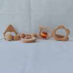 Wooden Baby Rattle & Teether Set - Image 3
