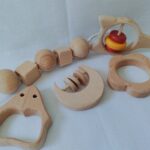 Wooden Baby Rattle & Teether Set - Image 2