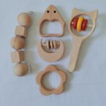 Wooden Baby Rattle & Teether Set - Image 5